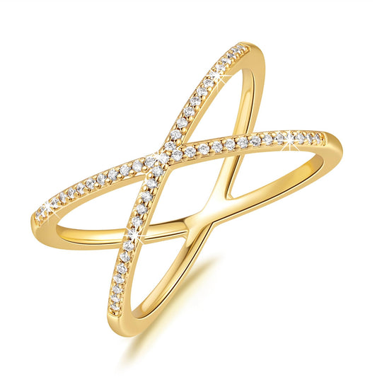 14K Gold X Criss Cross Women’s Rings