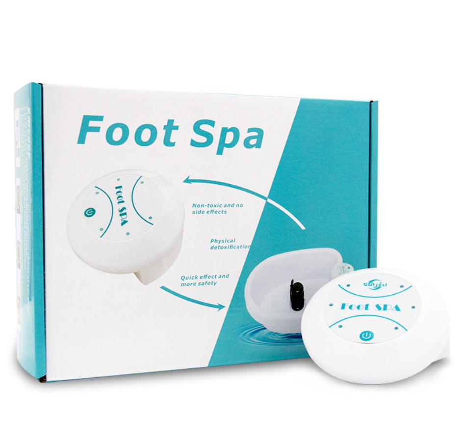 Appareil de massage des pieds ionique compact