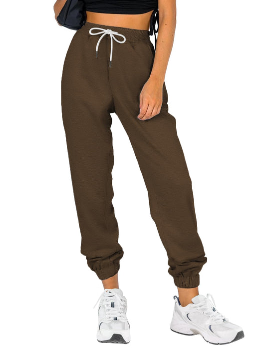 Pantalon de jogging taille haute