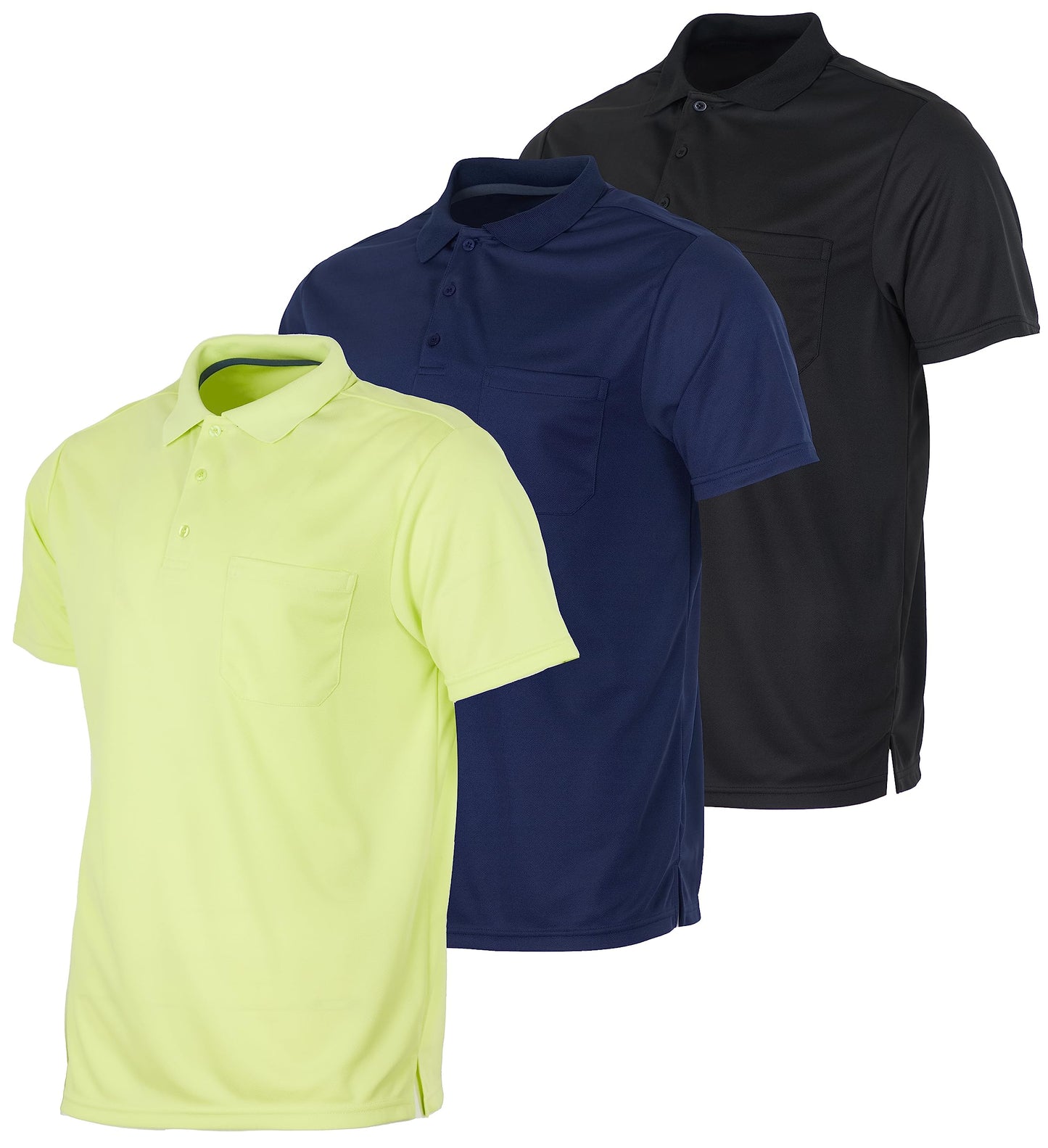 Essential Men's 3-Pack Polo Shirts XL