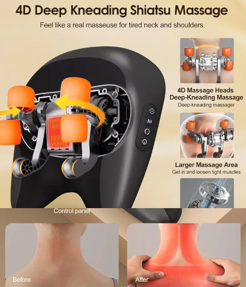 Oreiller de massage pour le cou et les épaules