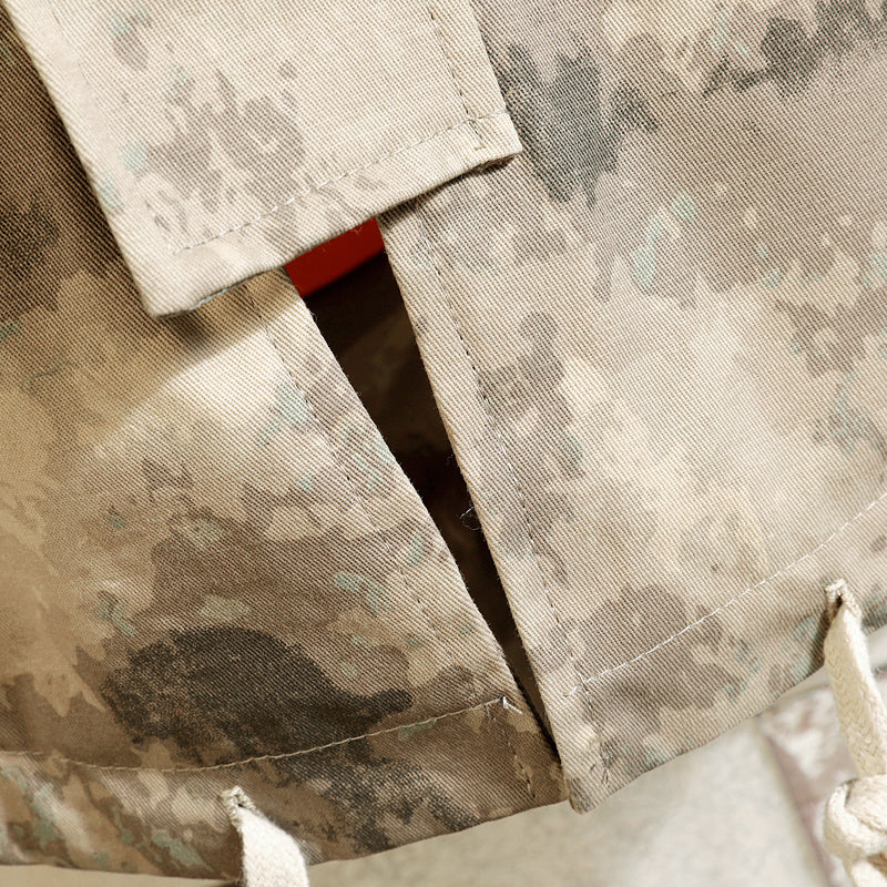 Autumn Camo Hooded Tactical Jacket