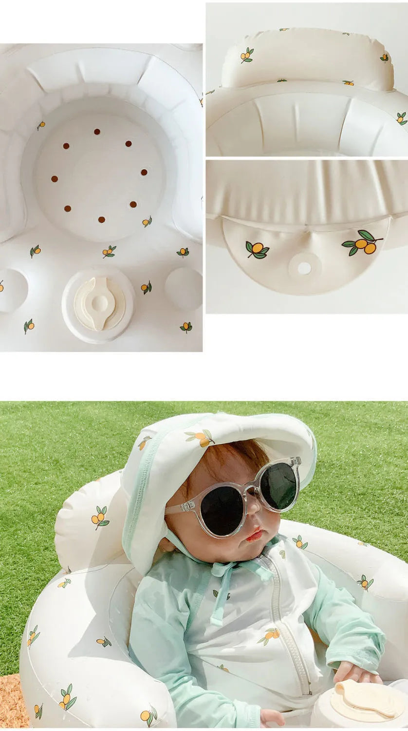 Fauteuil gonflable pour bébé pour manger et le bain