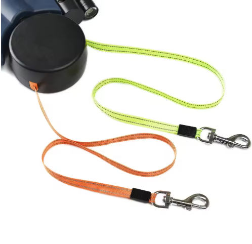 Laisse double automatique pour chien