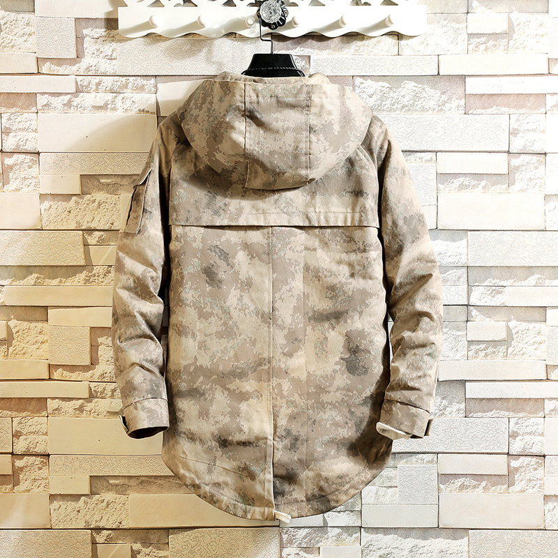 Autumn Camo Hooded Tactical Jacket