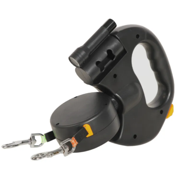Laisse double automatique pour chien