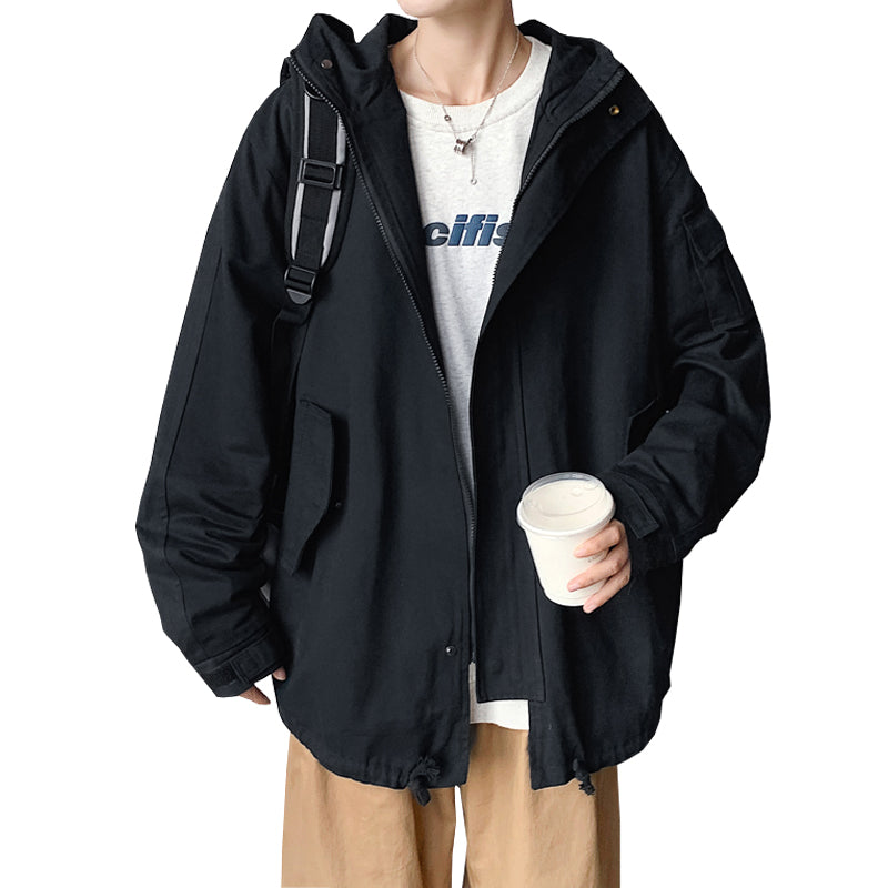 Autumn Camo Hooded Tactical Jacket