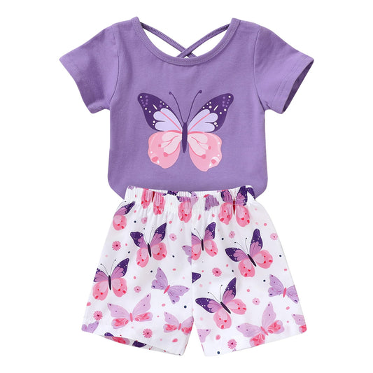 Butterfly Wonders Toddler Outfit Set - Purple 18-24M