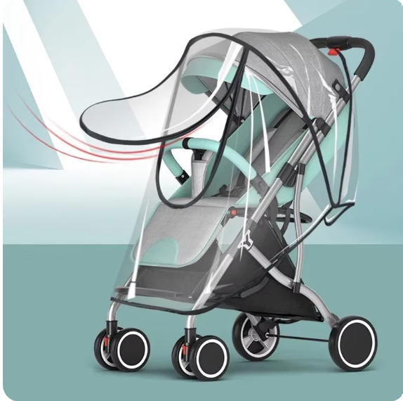 Habillage pluie universel pour poussette de bébé